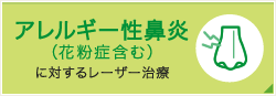 アレルギー性鼻炎（花粉症含む）に対するレーザー治療